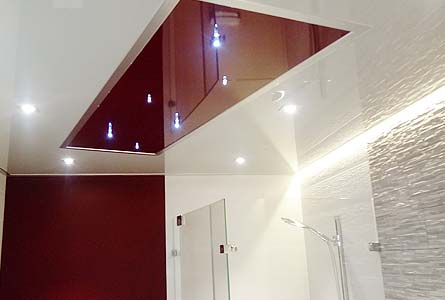 Badezimmerdecke von PLAMECO Hartenstein - Spanndecken in Oberhausen, Dinslaken, Mülheim, Gelsenkirchen, Bottrop