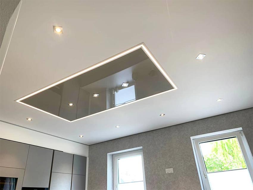 PLAMECO Decke Oberhausen mit LED - die Alternative zu Trockenbau